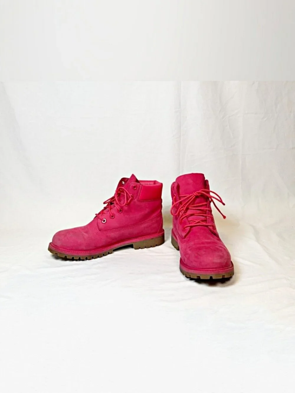 Timberland Pink Nubuck Premium Primaloft 6-Inch Waterproof Boots~7~